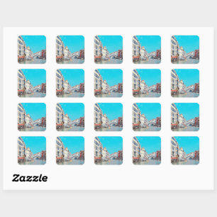 ldp VENICE - Grand Canal - Rialto beach - Square Sticker