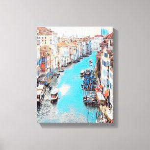 ldp VENICE - View of the Grand Canal from Rialto Canvas Print