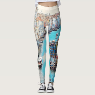 ldp VENICE - View of the Grand Canal from Rialto Leggings