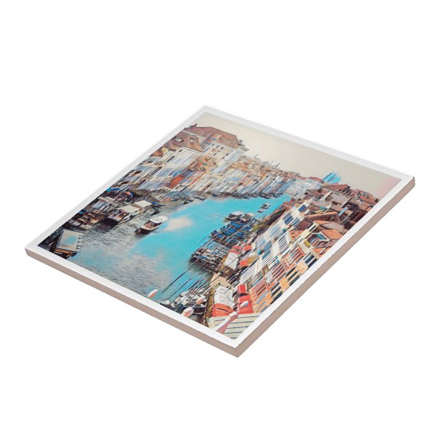 ldp VENICE - View of the Grand Canal from Rialto Tile (Side)