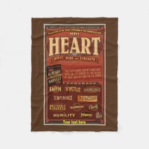 LDS Fleece blanket. D&C 4 "O Ye That Embark"