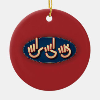 LDS in ASL. Christmas ornament
