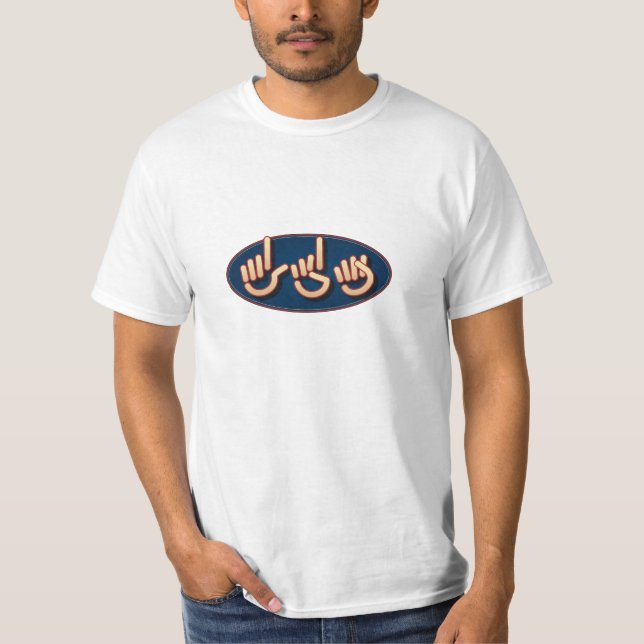 LDS in ASL. men's shirt (Front)