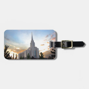LDS mormon Oquirrh Mountain Utah temple Luggage Tag