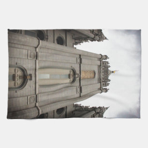 LDS Mormon Salt Lake City Temple photograph Kitchen Towel