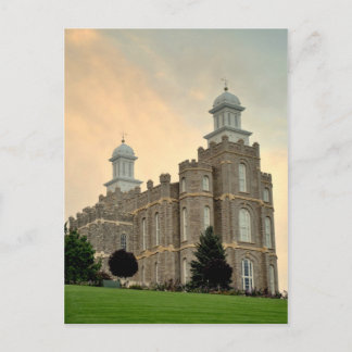 LDS Mormon Temple Logan, Utah Postcard