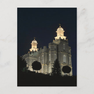 LDS Mormon Temple Logan, Utah Postcard