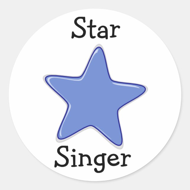 LDS Primary Stickers - Star SInger (Front)