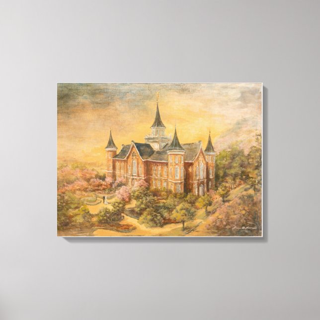 LDS Provo City Centre Temple Canvas Print (Front)