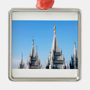 lds salt lake city temple angel moroni metal ornament