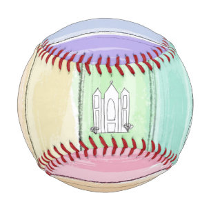 LDS Salt Lake City Temple rainbow sunset mormon  Baseball