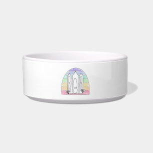 LDS Salt Lake City Temple rainbow sunset mormon Bowl