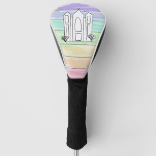 LDS Salt Lake City Temple rainbow sunset mormon Golf Head Cover