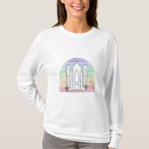 LDS Salt Lake City Temple rainbow sunset mormon T-Shirt