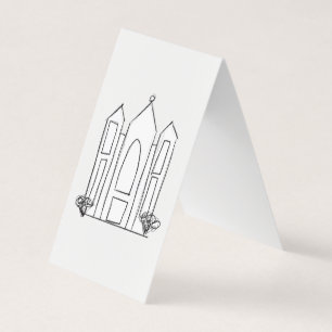 LDS Salt Lake City Temple simple modern mormon