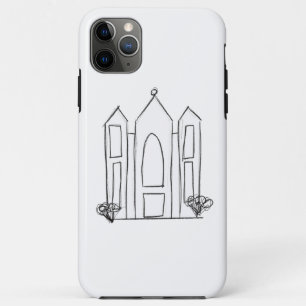 LDS Salt Lake City Temple simple modern mormon iPhone 11 Pro Max Case