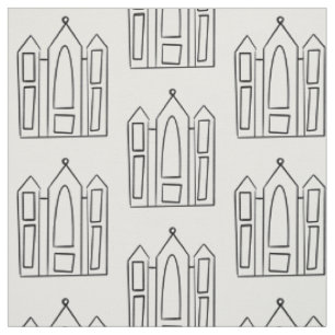 LDS Salt Lake City Temple simple modern mormon Fabric