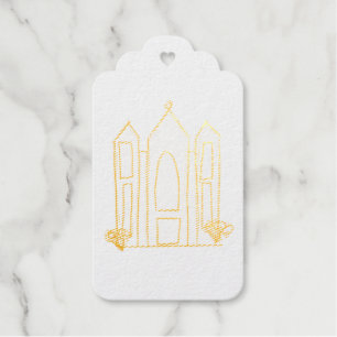 LDS Salt Lake City Temple simple modern mormon Gift Tags