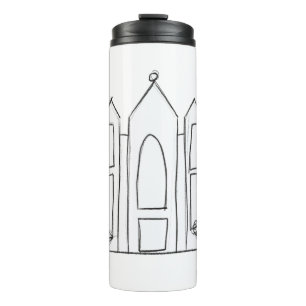 LDS Salt Lake City Temple simple modern mormon Thermal Tumbler
