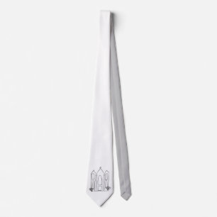 LDS Salt Lake City Temple simple modern mormon Tie
