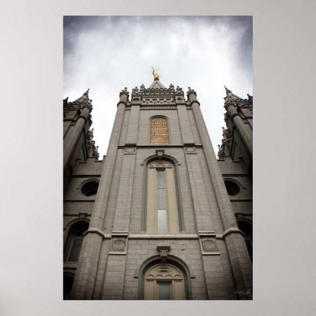 LDS Salt Lake City, UT Temple poster - grand (Devant)