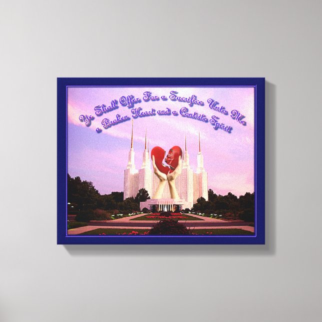 LDS Washington, D.C. Temple Canvas Print (Front)