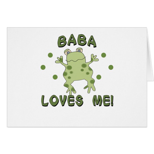 Le baba m'aime grenouille (Devant horizontal)
