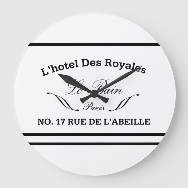 Le Bain Round Salle De Bain Horloge Mural (Recto)