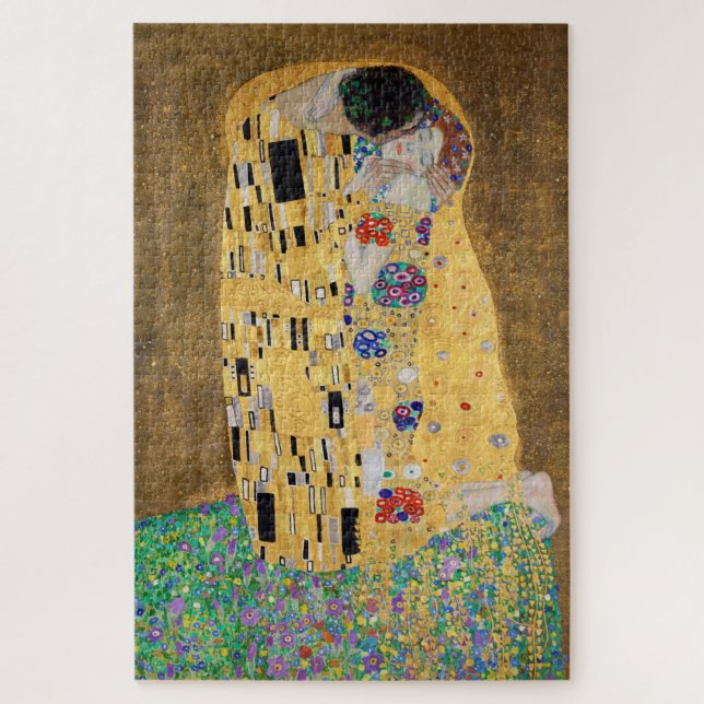 Le baiser de Gustav Klimt Jigsaw Puzzle (Vertical)