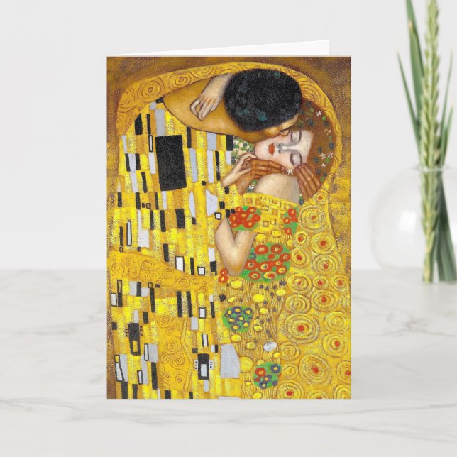 le baiser - Gustav Klimt Carte de voeux (Devant)