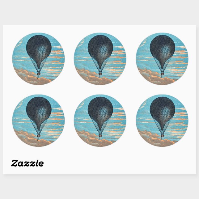 Le Ballon by E. Pichot Classic Round Sticker (Sheet)