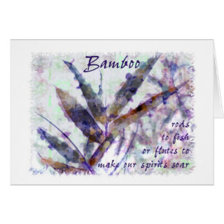 Le bambou sous une pluie douce… nos spiritueux