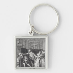 Le Baron chassa Candide du Chateau Keychain