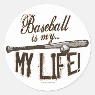 Le base-ball est ma vie ! Autocollant