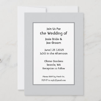 Le Basic wedding invitation