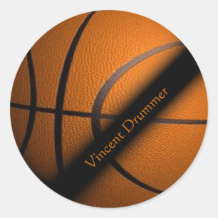 Le basket-ball folâtre des autocollants