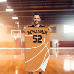 le basket-ball folâtre la serviette, serviette de