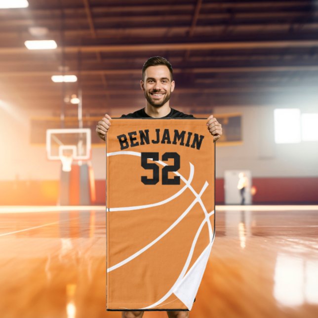 le basket-ball folâtre la serviette, serviette de (Créateur téléchargé)
