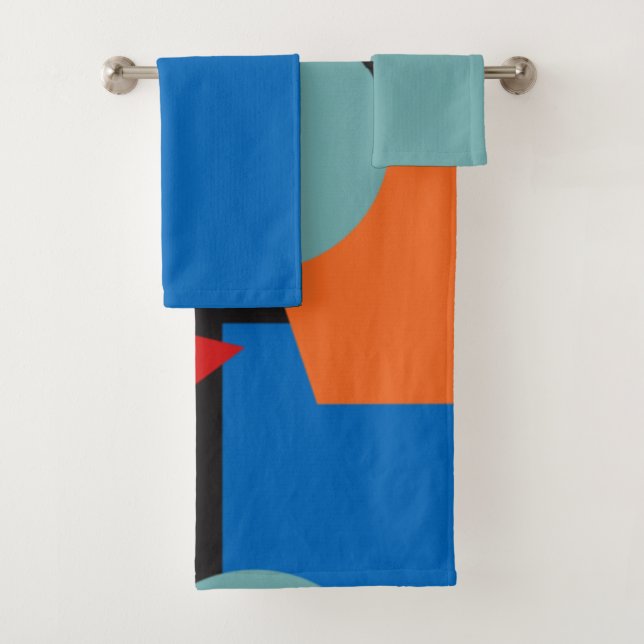 Le Bauhaus Forme Un Ensemble De Serviettes De Bain (En situation)