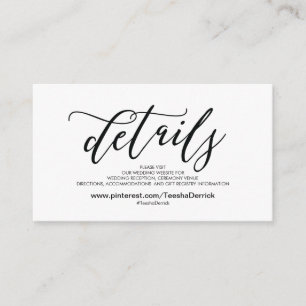 Le beau site Web de mariage détaille la carte de