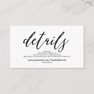 Le beau site Web de mariage détaille la carte de