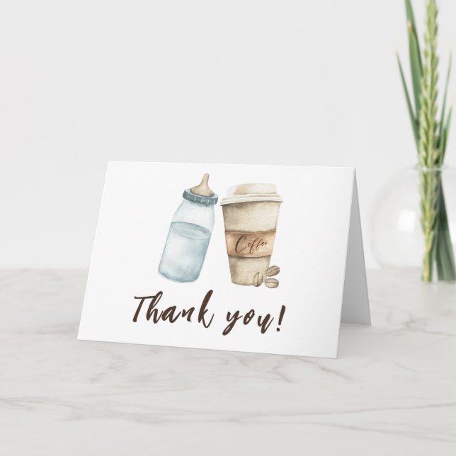 Le bébé brasse de la bouteille Merci café (Devant)