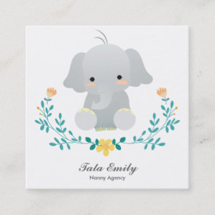 Le bébé entretient le carte de visite mignon