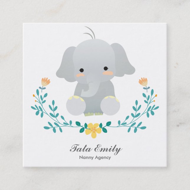 Le bébé entretient le carte de visite mignon (Devant)