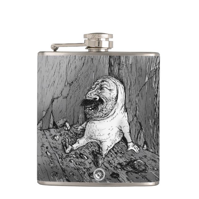 le bébé moustachu - flask (Front)