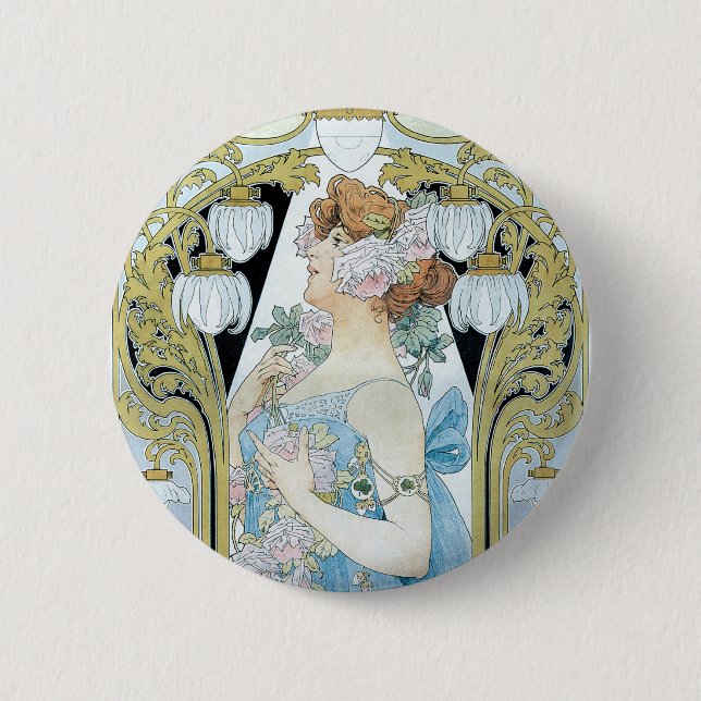 le Bec Lias Dethrone l'Ectricite 2 Inch Round Button (Front)