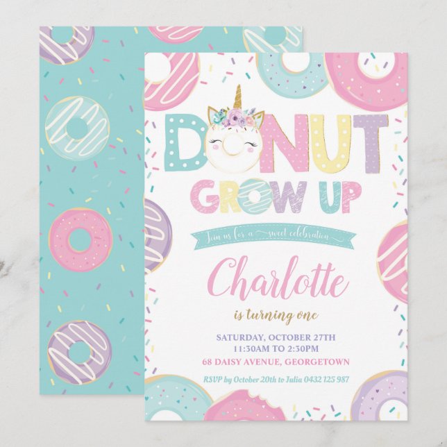 Le beignet grandissent la ?ère invitation (Devant / Derrière)