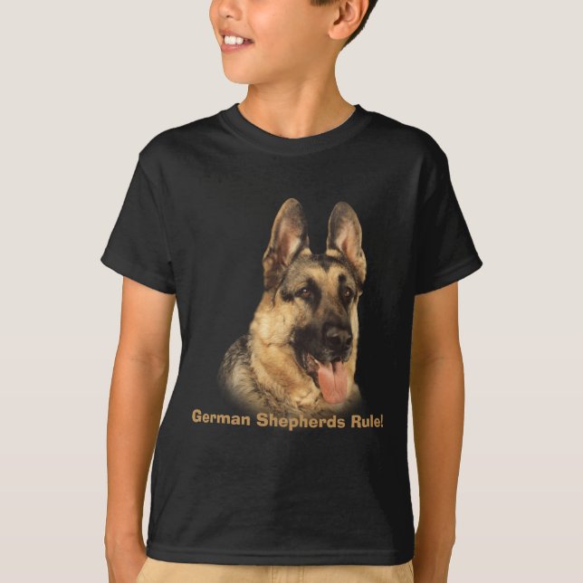 Le berger allemand badine le T-shirt unisexe (Devant)