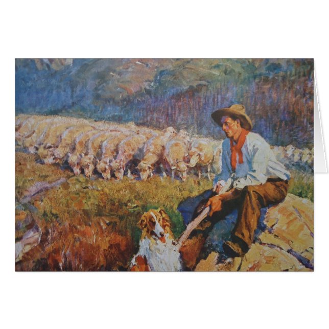 Le berger de moutons (Devant horizontal)