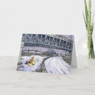 Le "biscuit s'émiette" la carte de Noël